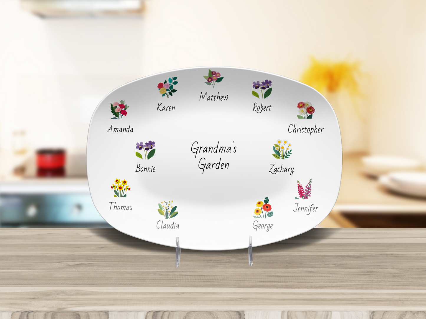 Grandma's Garden Platter