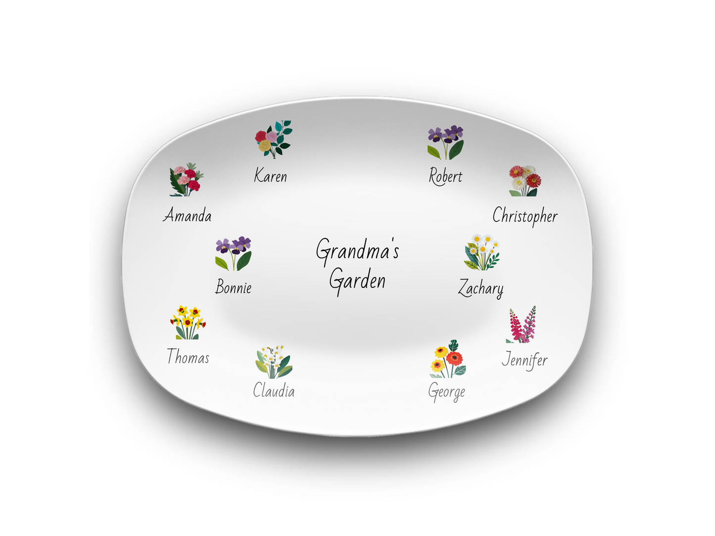 Grandma's Garden Platter