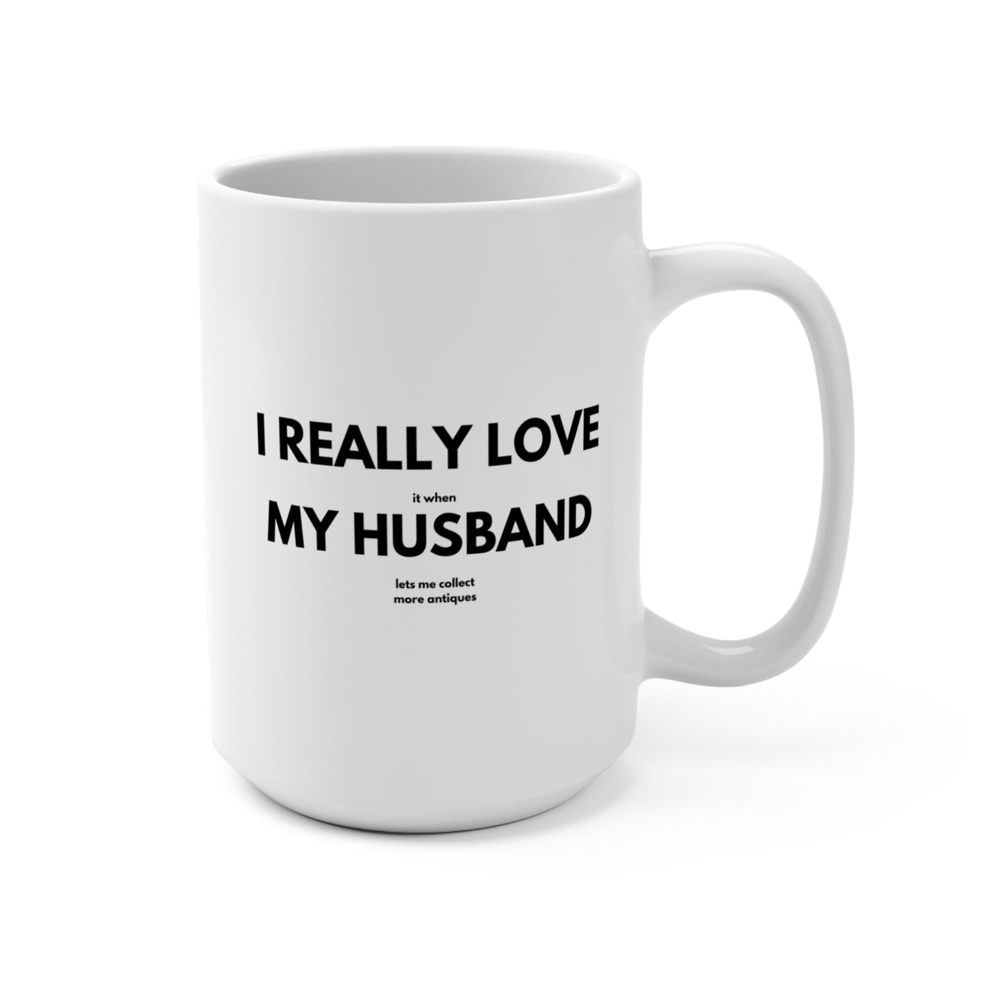 I Love My Husband Mug for Antiques Collectors