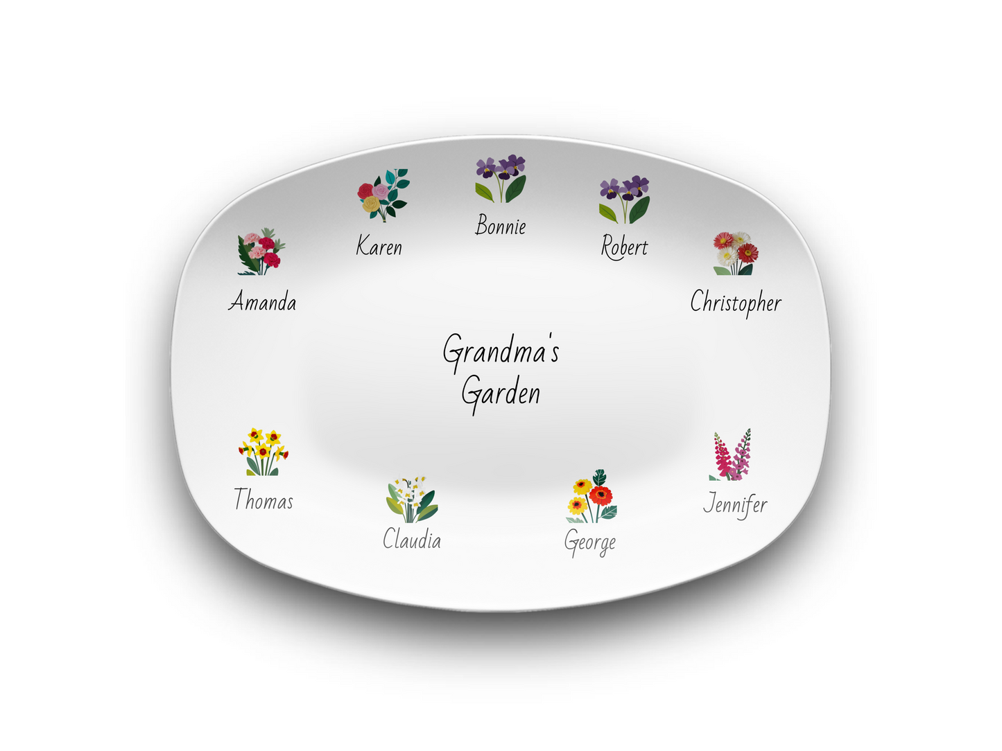 Grandma's Garden Platter