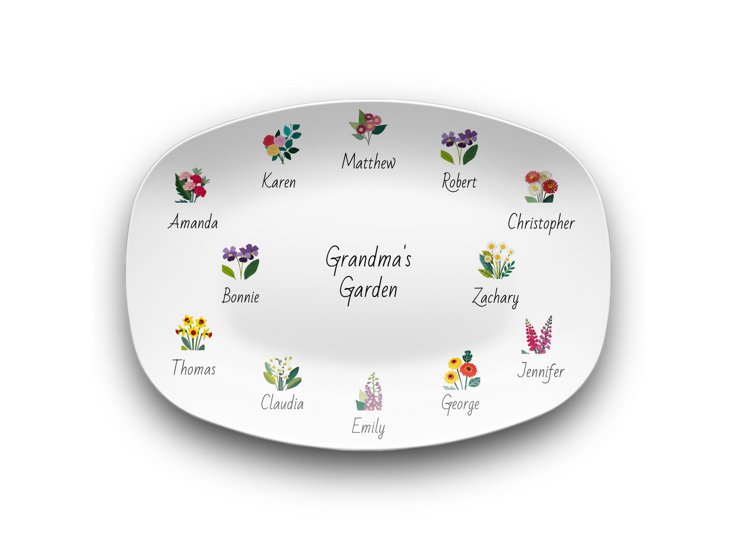 Grandma's Garden Platter