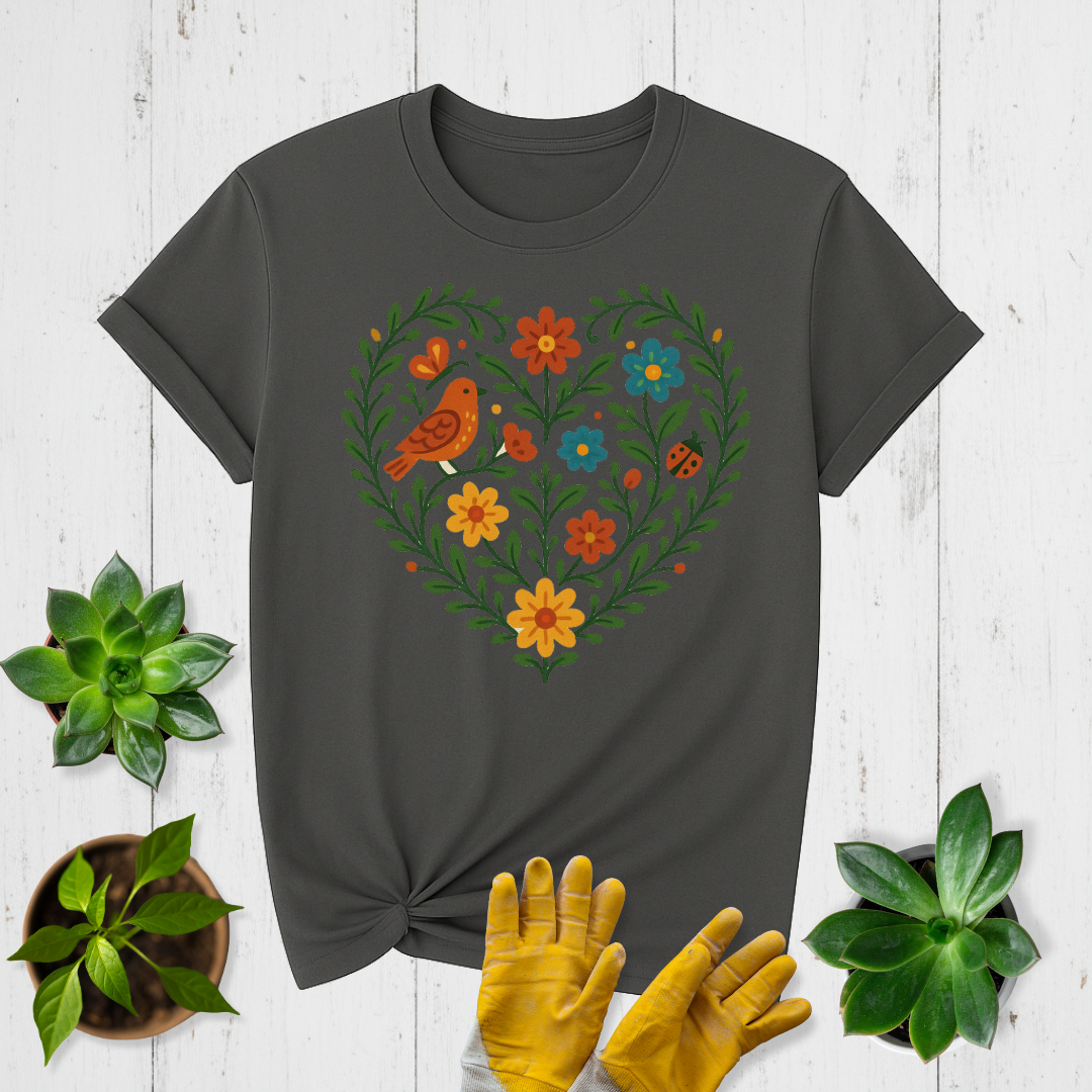 Vine Heart Wreath T-shirt