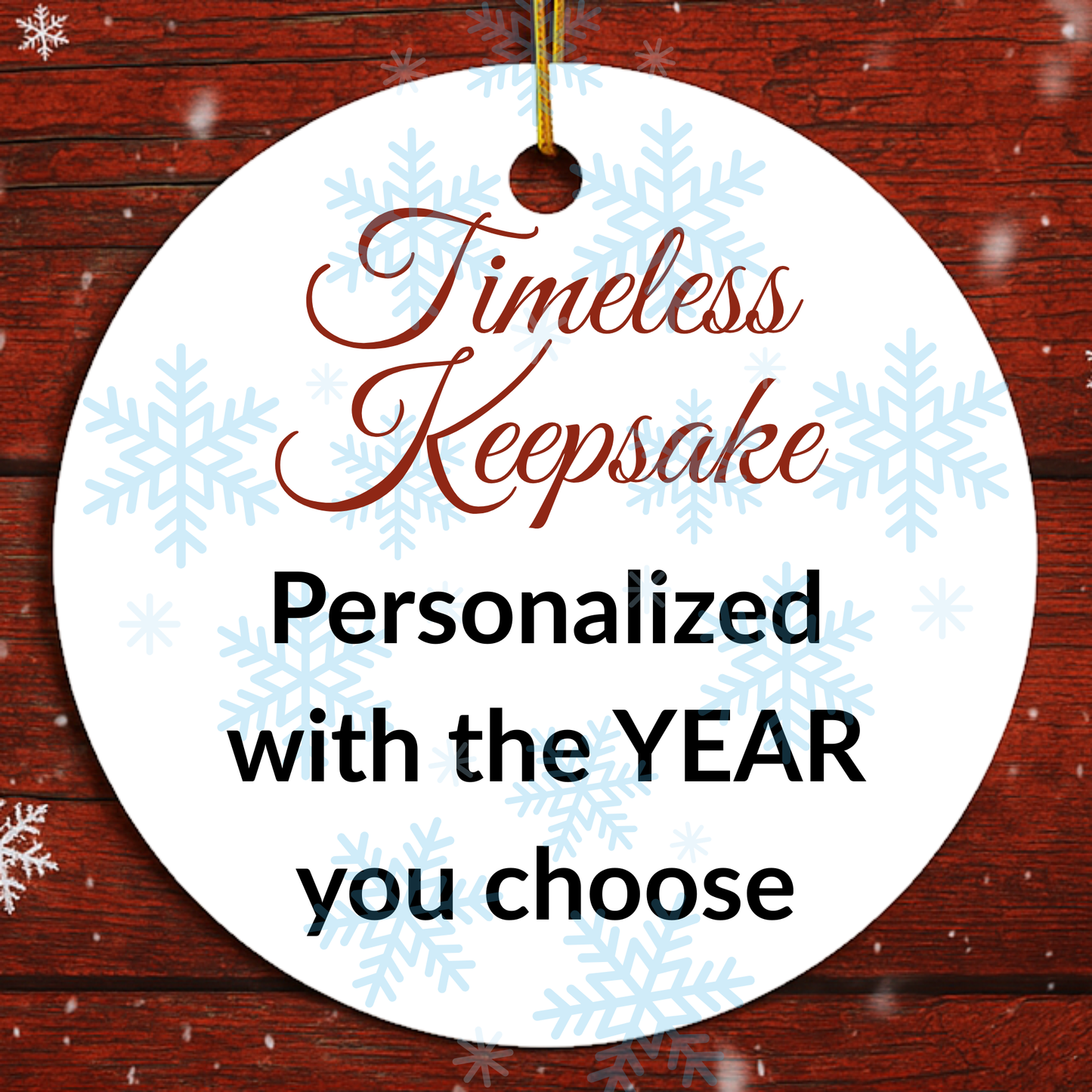 Personalized Folk Dove Ornament