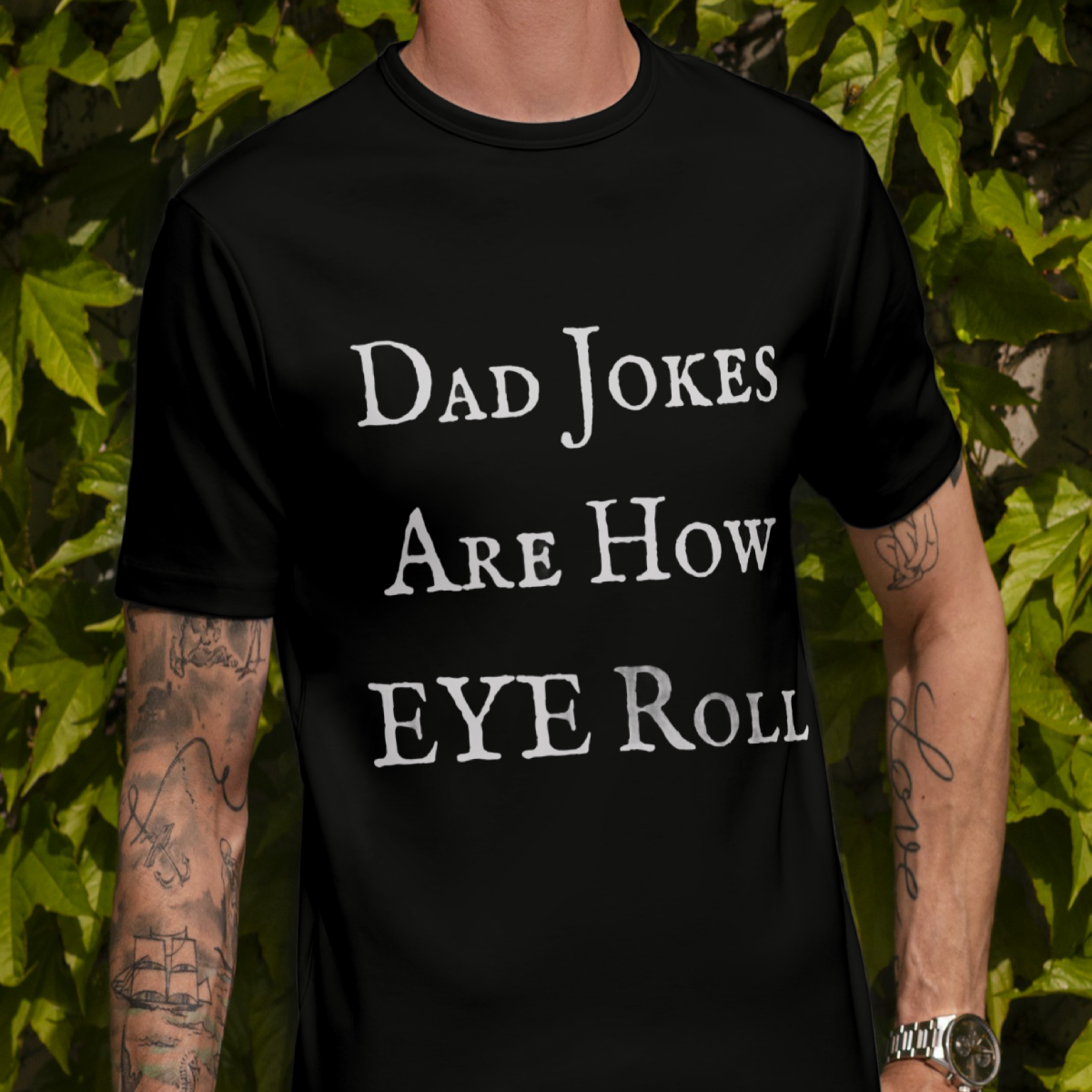 Dad Jokes Are How Eye Roll (dark)