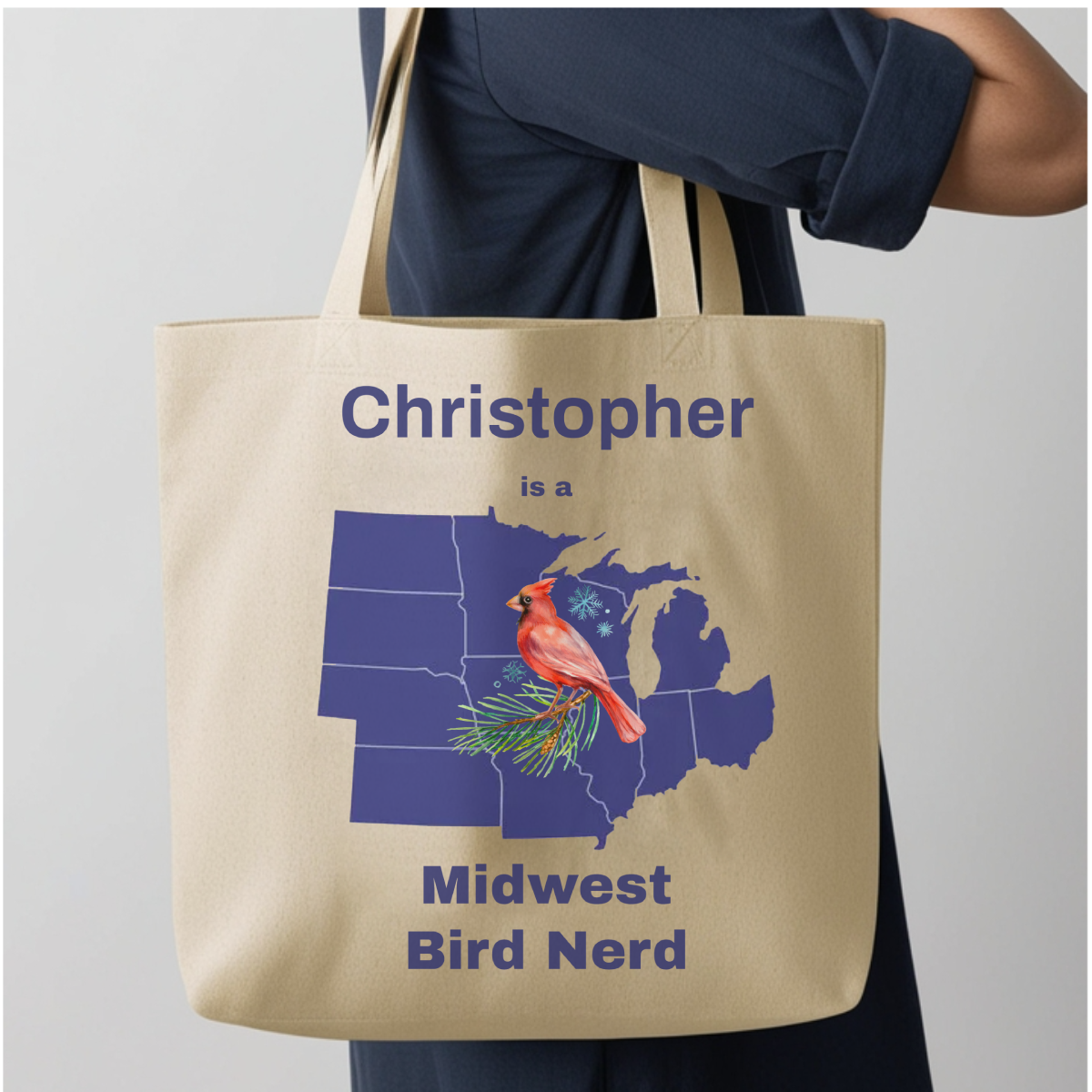 Personalized Midwest Bird Nerd