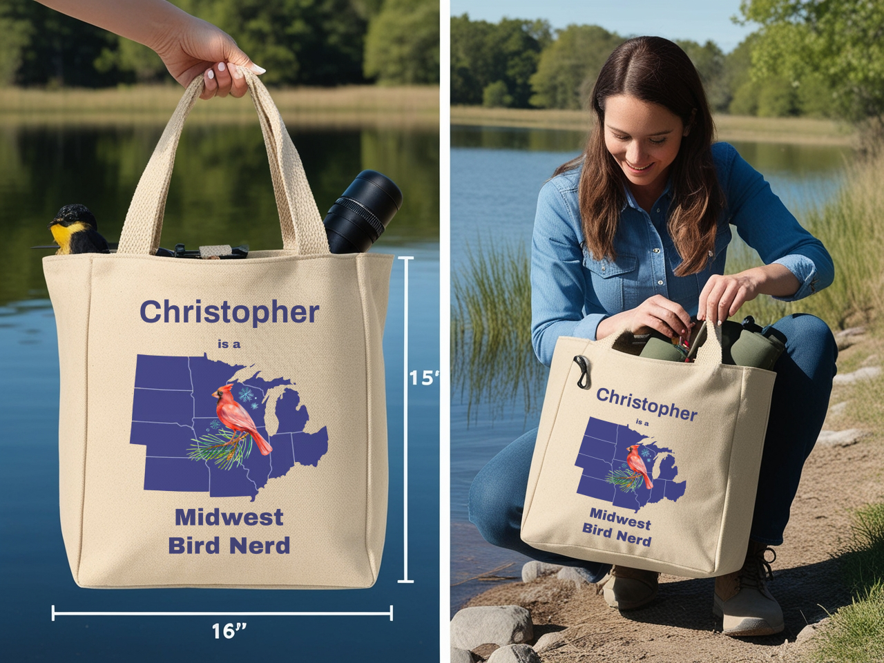Personalized Midwest Bird Nerd