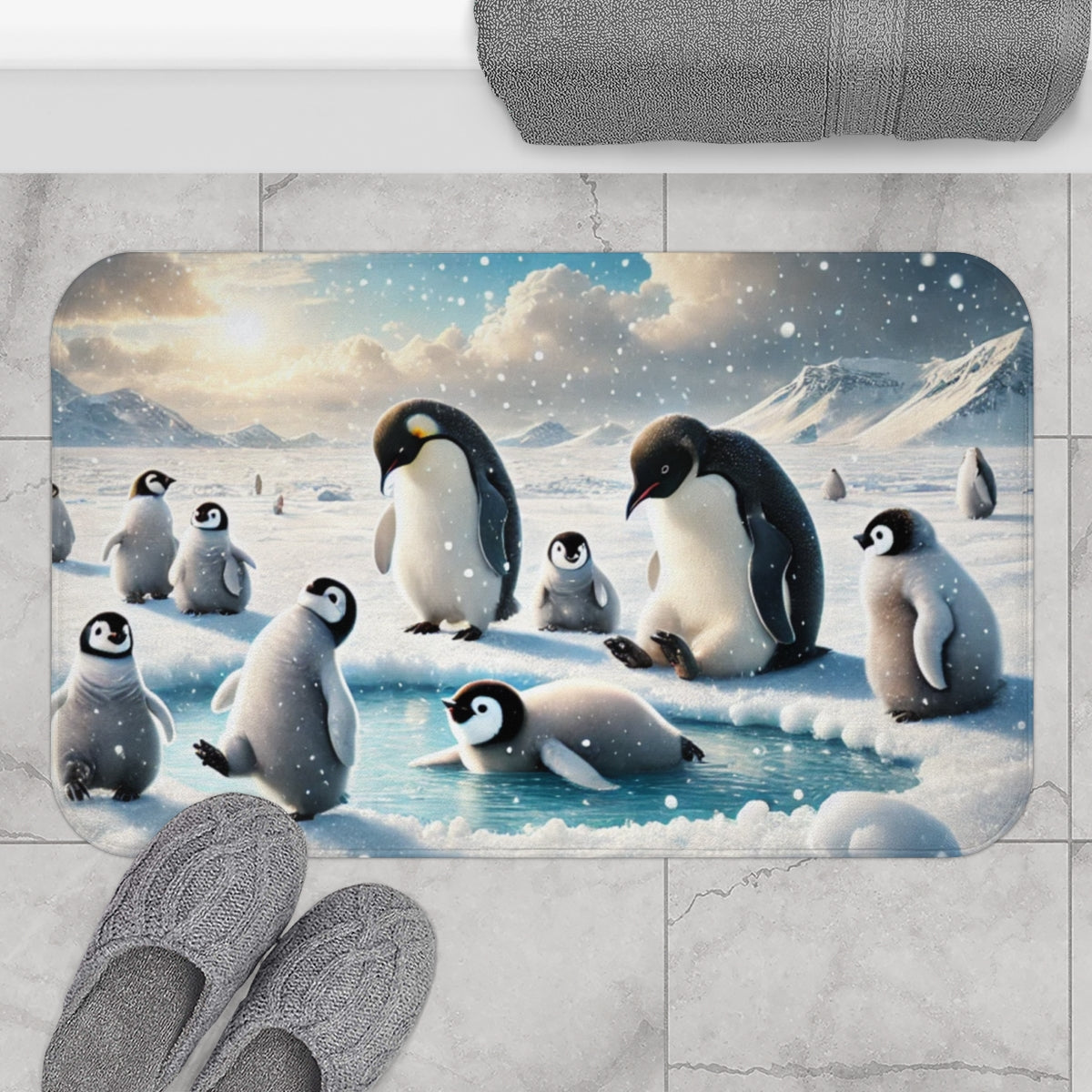 Penguins Bath Mat