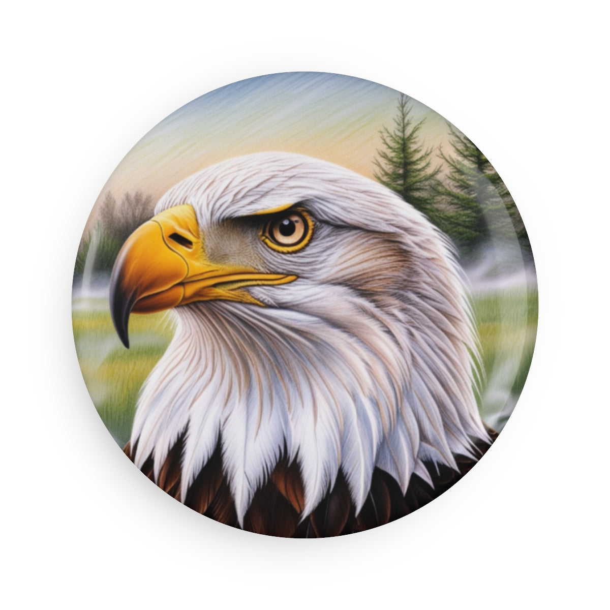 Bird Head Button Magnets