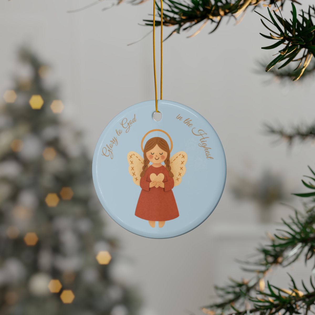 Folk Angel Ornament