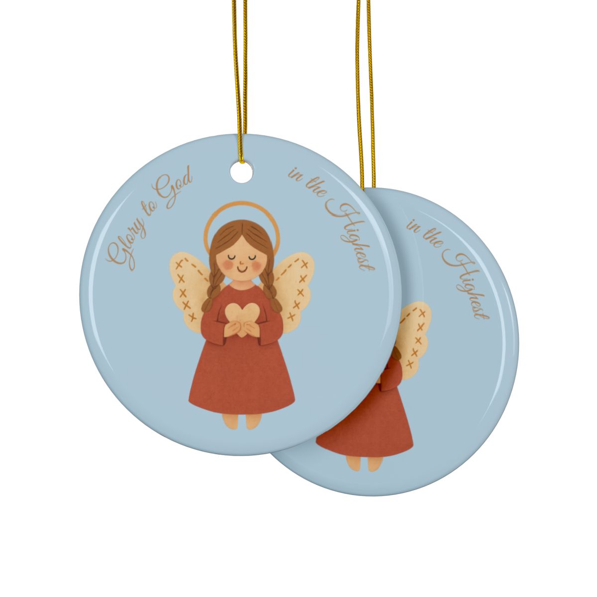 Folk Angel Ornament