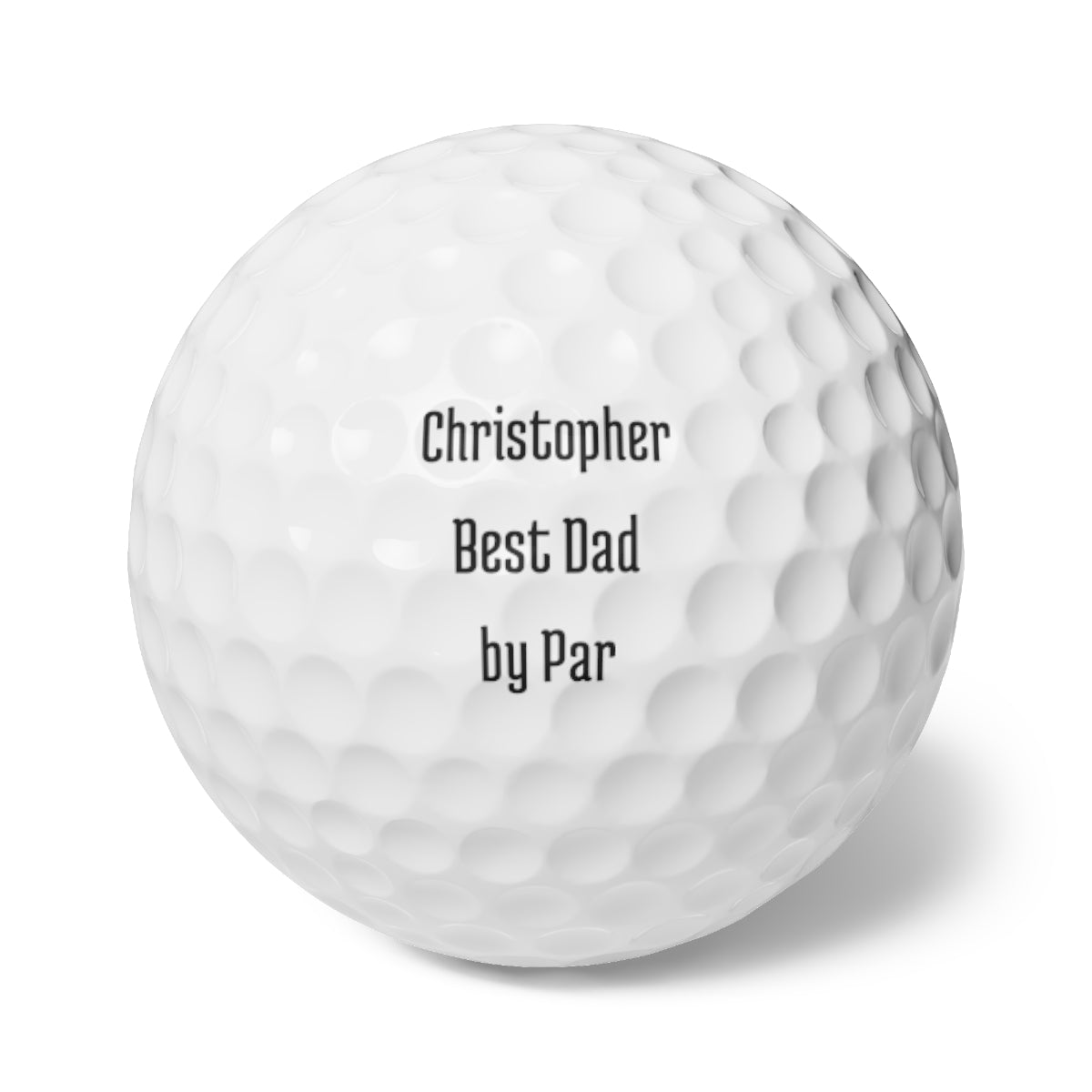 Best Dad by Par - Set of 6 Golf Balls