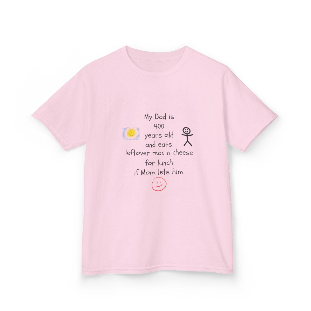 My Dad Is Old and Eats Weird Stuff – Funny Kids’ T-Shirt with Personalized Quote