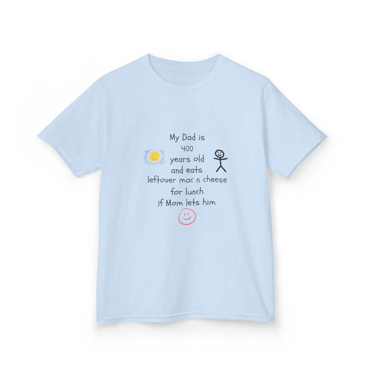 My Dad Is Old and Eats Weird Stuff – Funny Kids’ T-Shirt with Personalized Quote