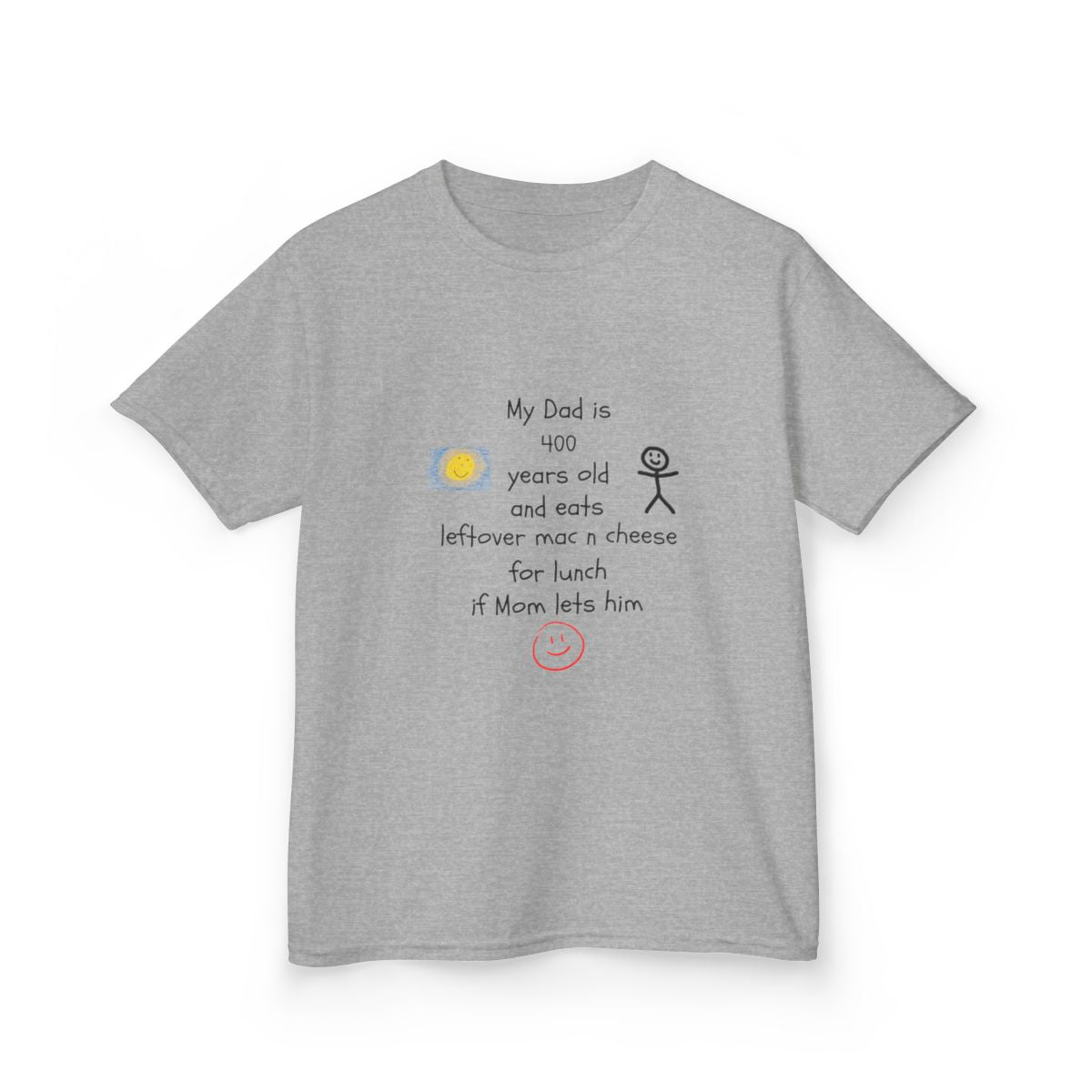 My Dad Is Old and Eats Weird Stuff – Funny Kids’ T-Shirt with Personalized Quote