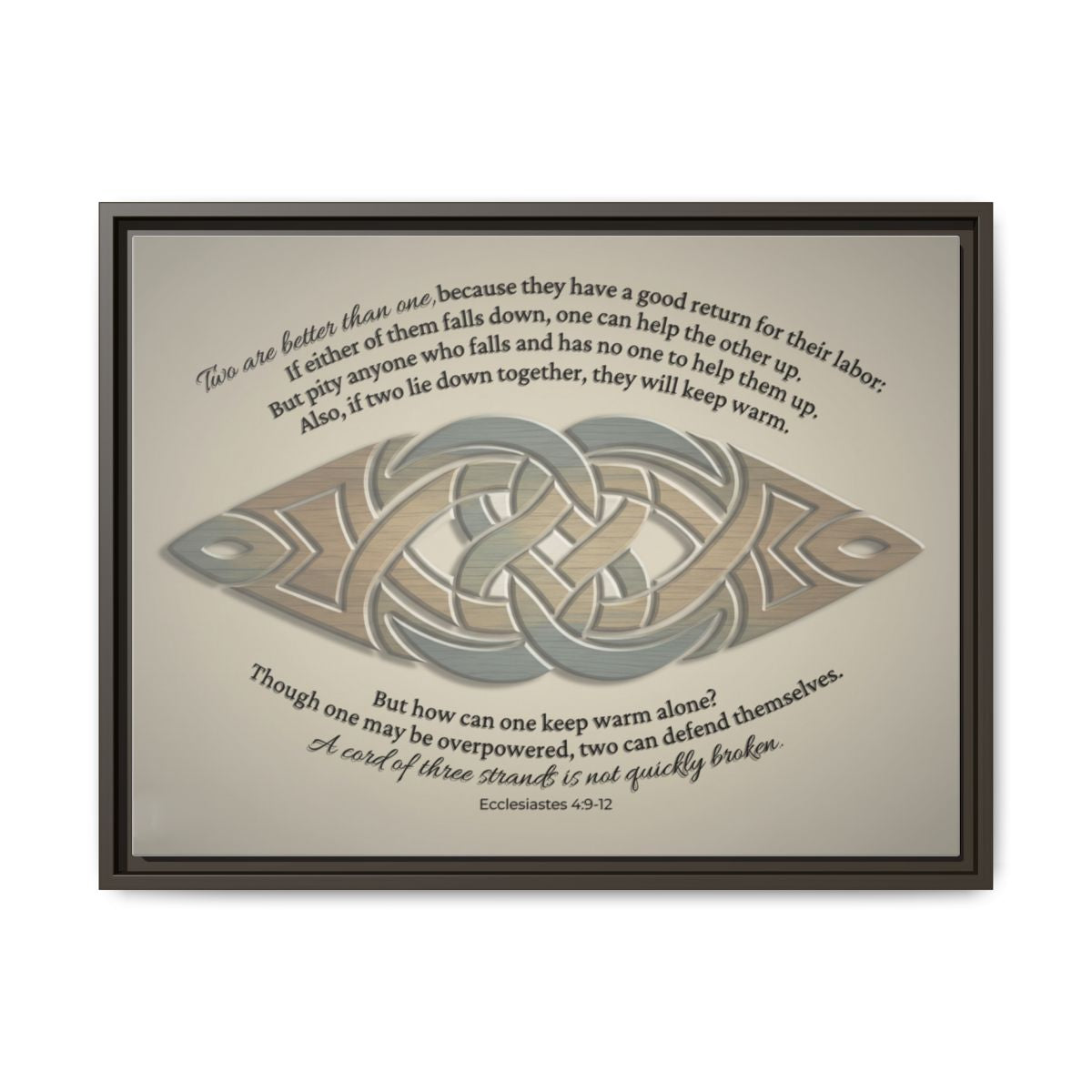 The Unity Knot Framed Wall Canvas