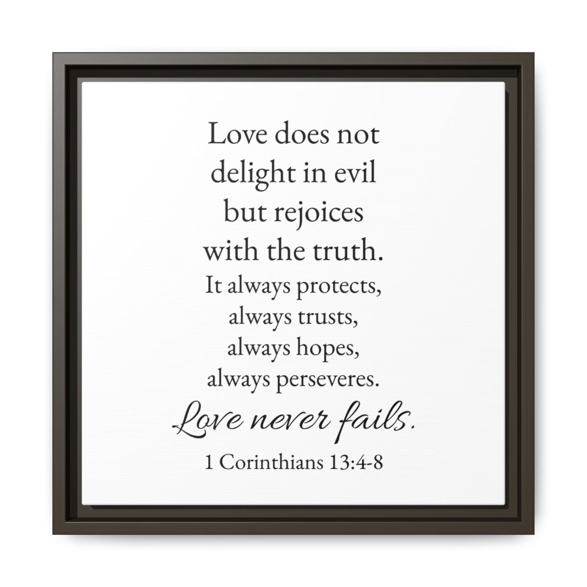 Love Is Patient Framed Wall Canvas Pair