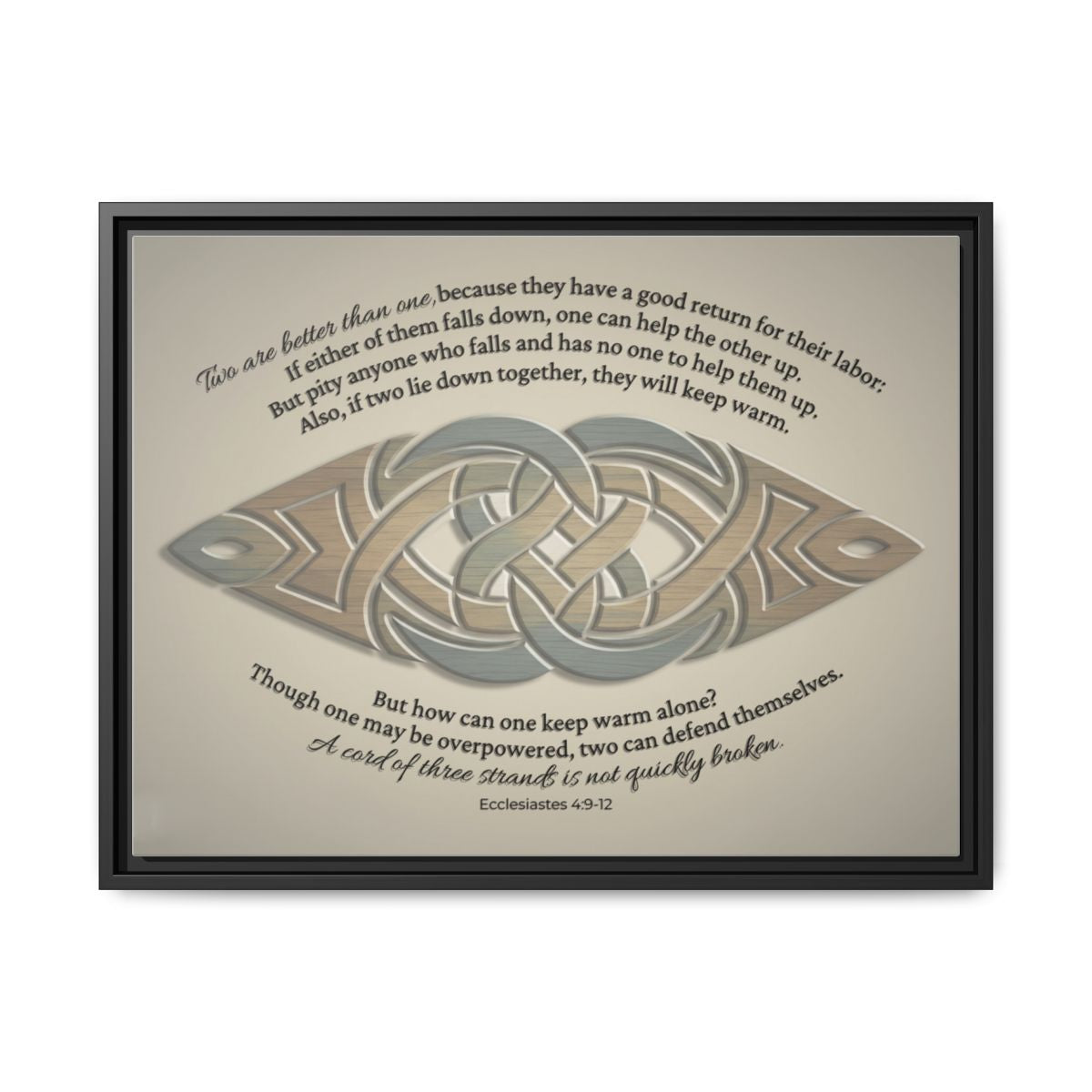 The Unity Knot Framed Wall Canvas
