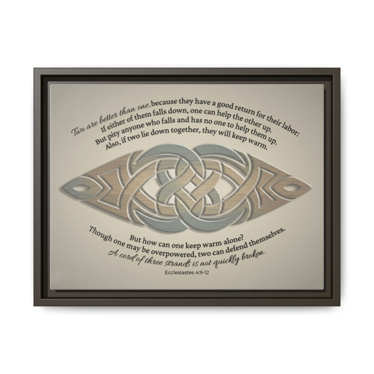 The Unity Knot Framed Wall Canvas