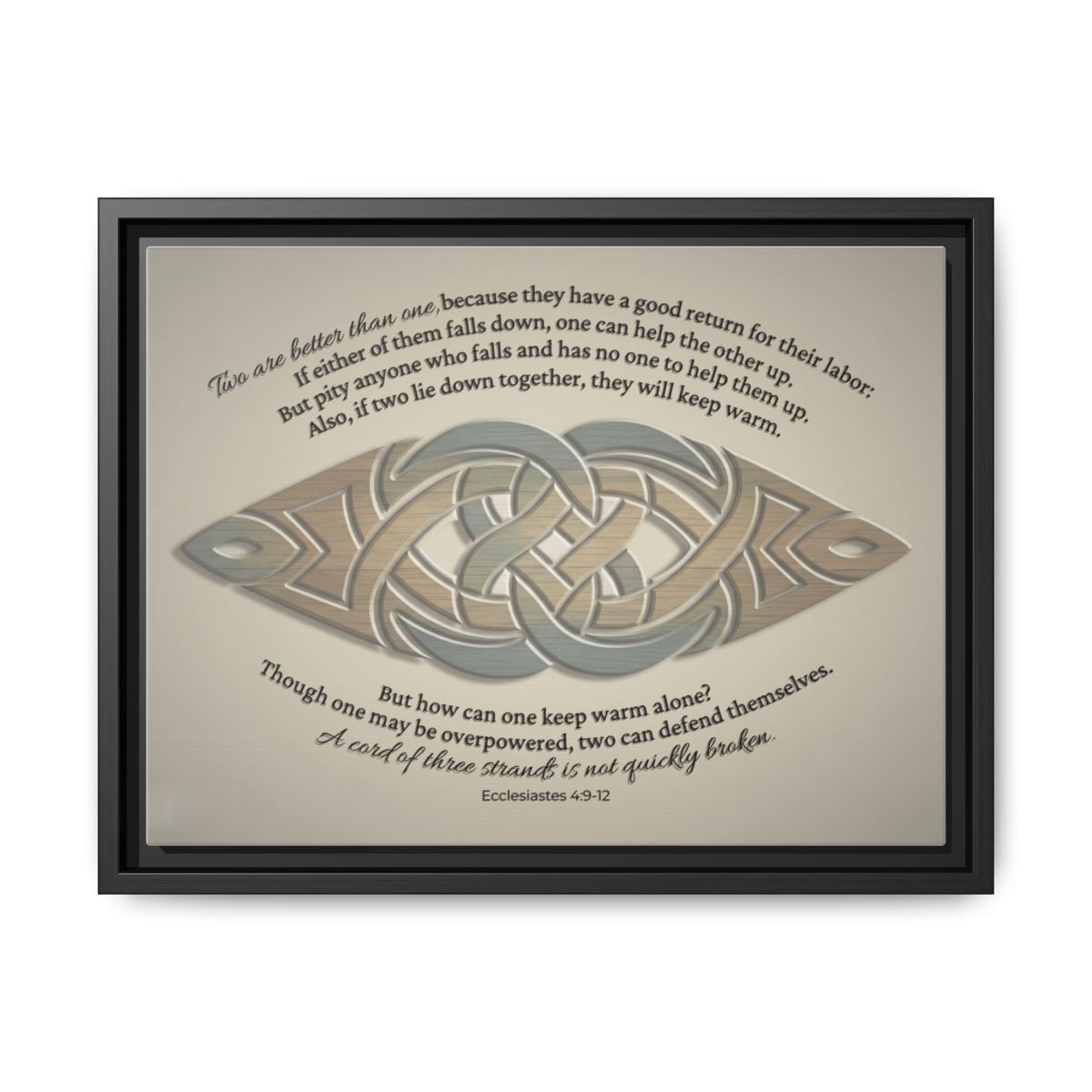 The Unity Knot Framed Wall Canvas