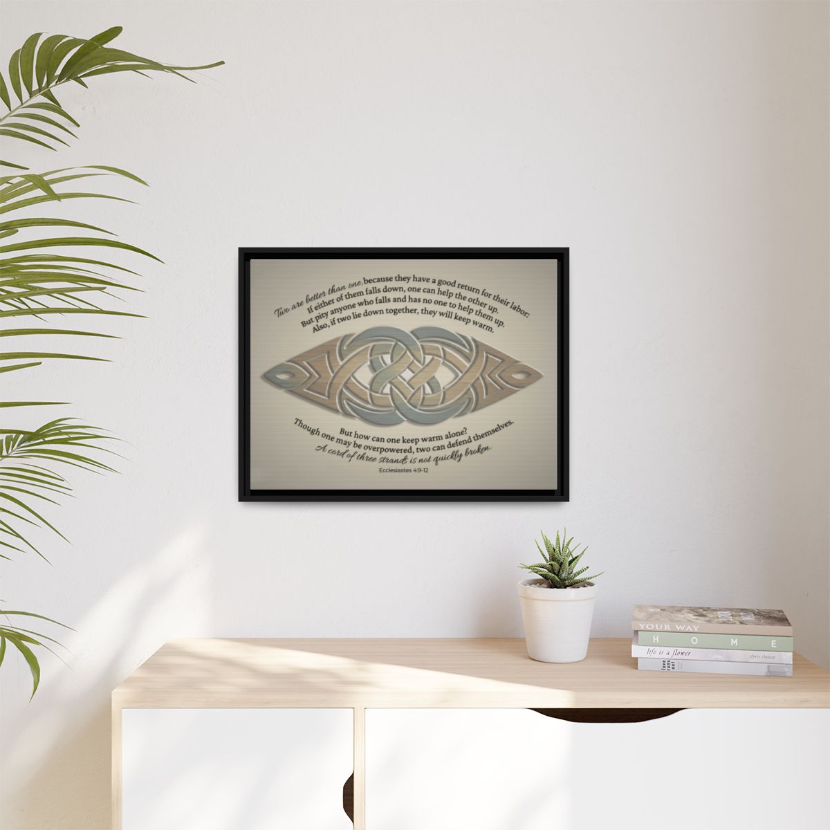 The Unity Knot Framed Wall Canvas