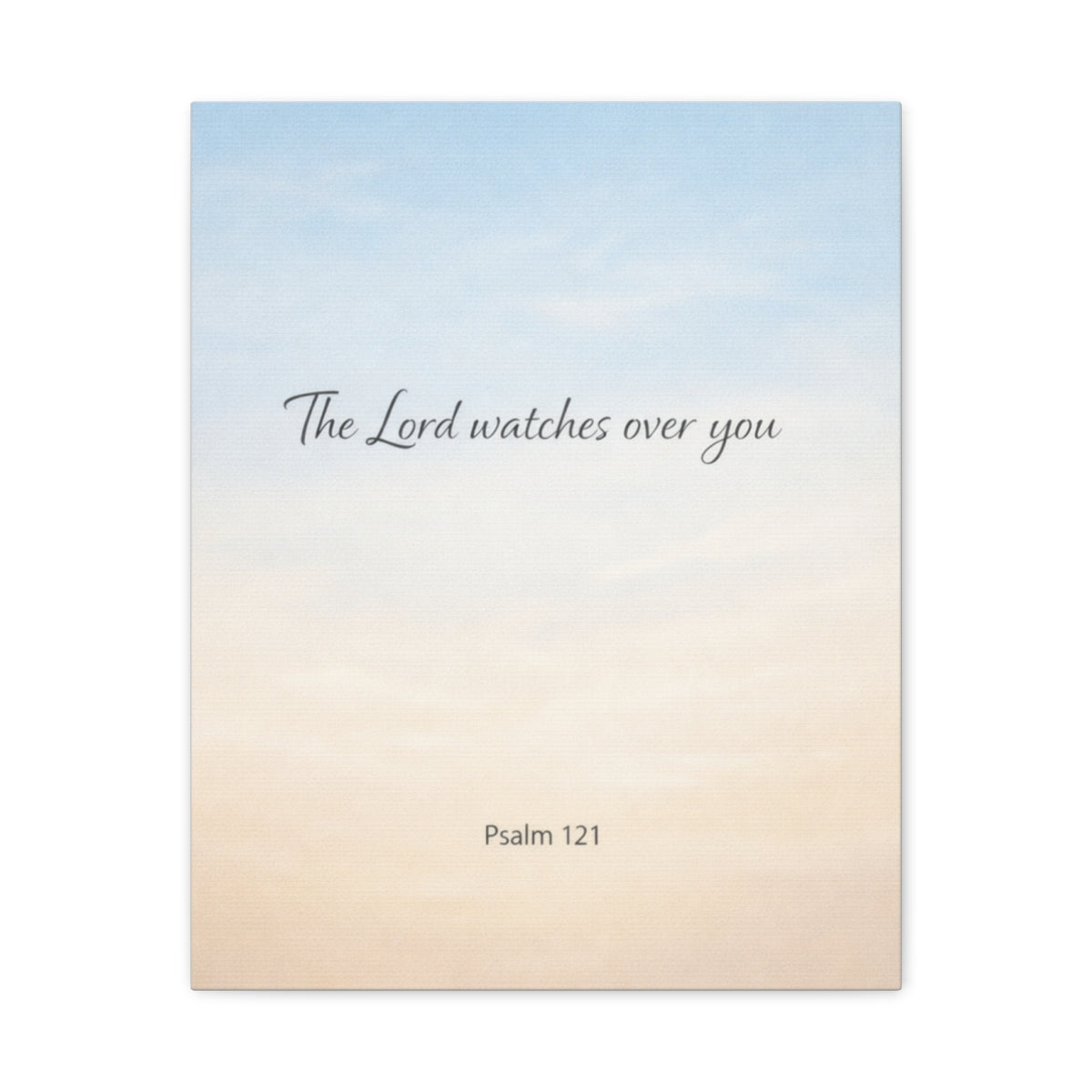 Psalm 121 Wall Canvas – “The Lord Watches Over You” Christian Home Decor