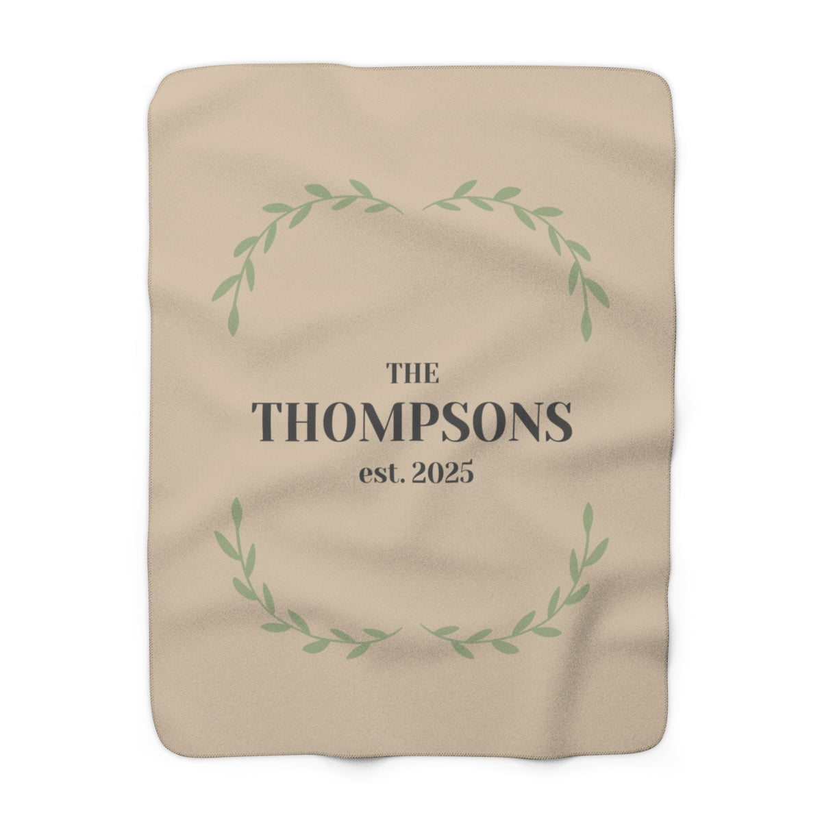 Personalized Family Name Blanket