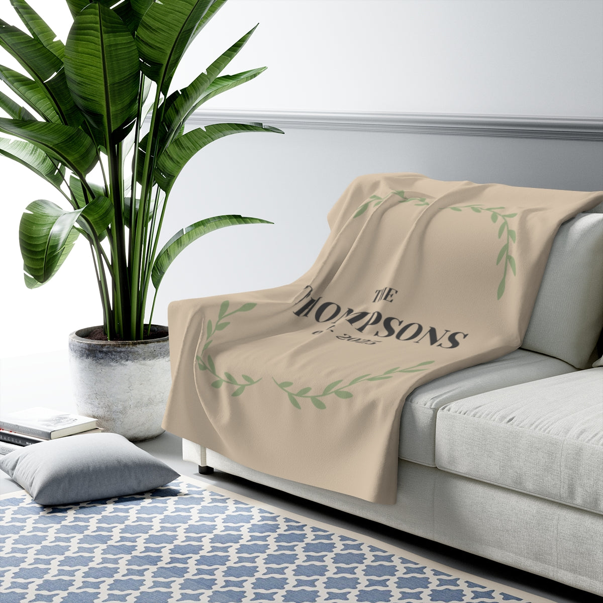 Personalized Family Name Blanket