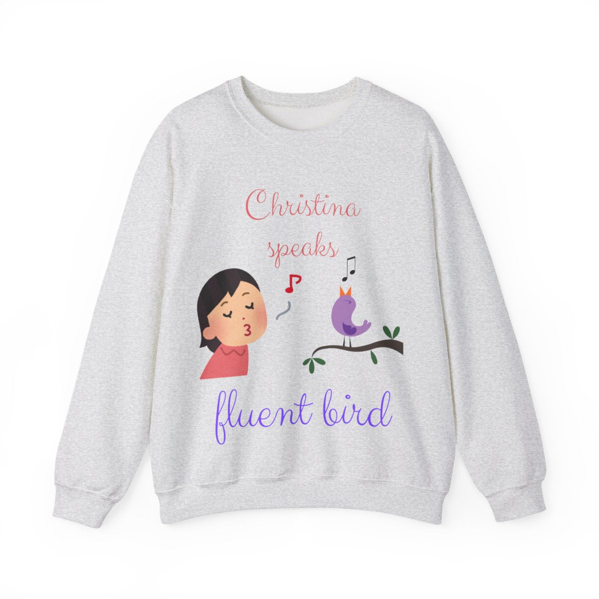 Personalized Speaks Fluent Bird Sweatshirt
