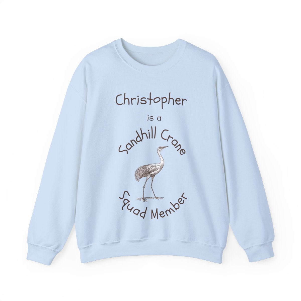 Personalized Sandhill Crane Squad Sweatshirt