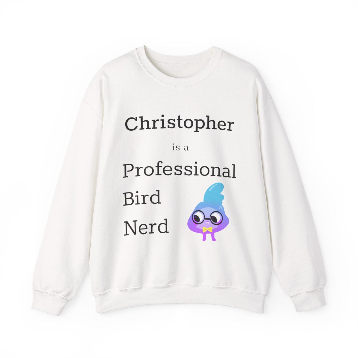 Personalized Professional Bird Nerd Sweatshirt