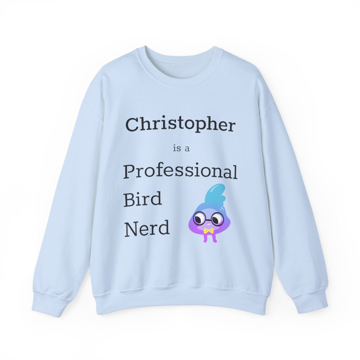 Personalized Professional Bird Nerd Sweatshirt