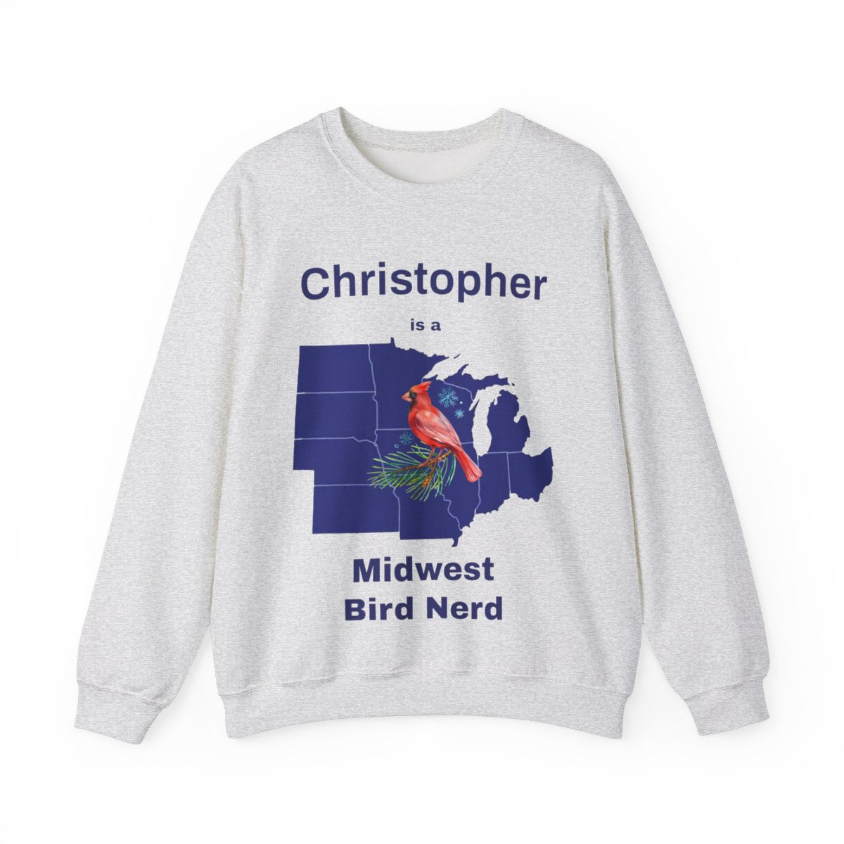 Personalized Midwest Bird Nerd Sweatshirt