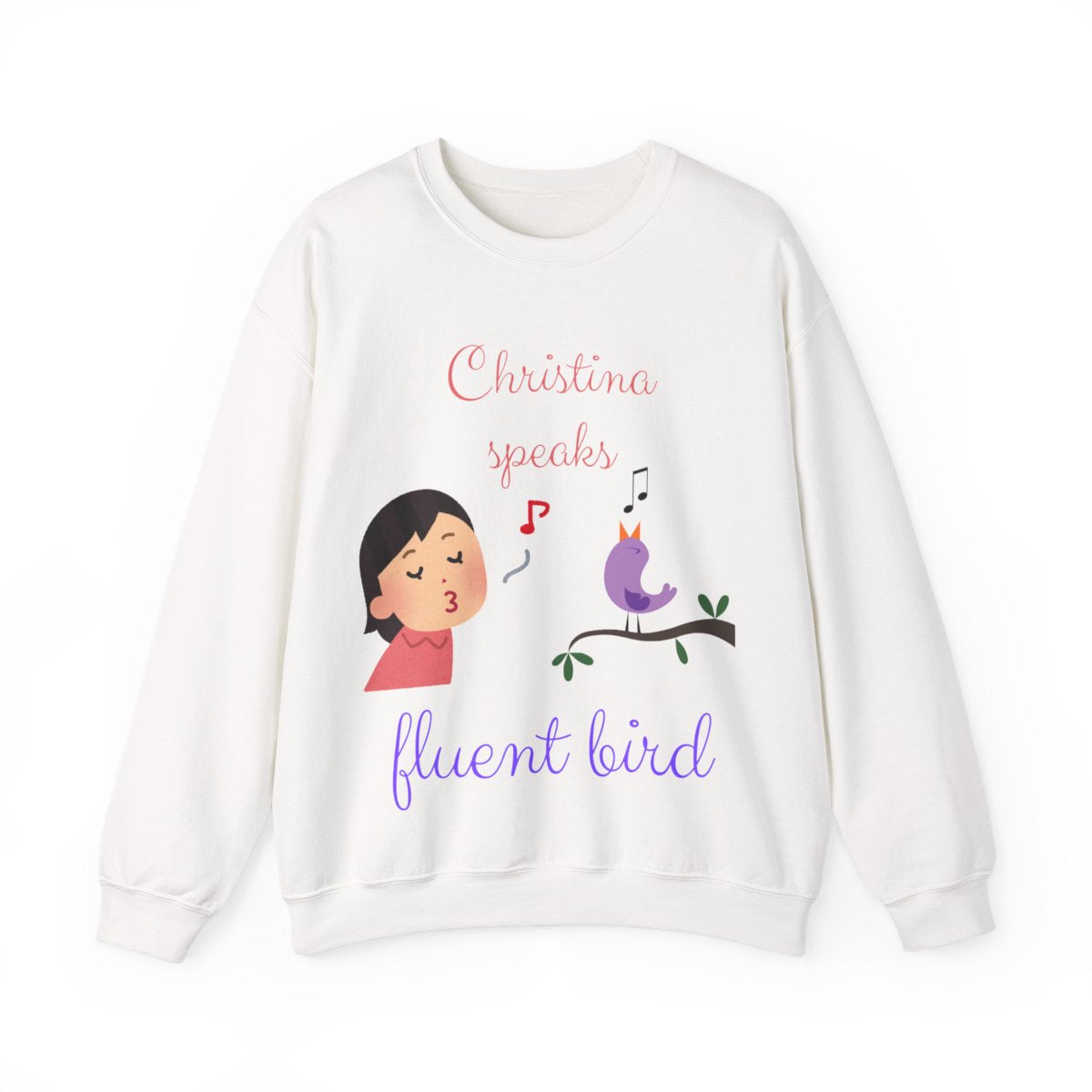 Personalized Speaks Fluent Bird Sweatshirt