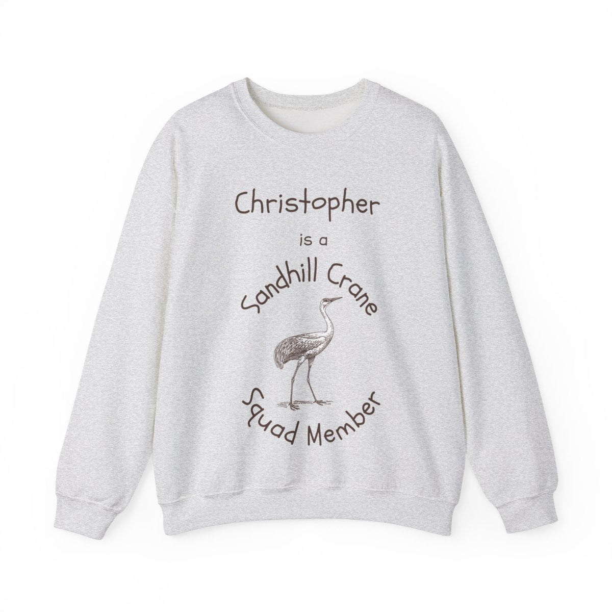 Personalized Sandhill Crane Squad Sweatshirt