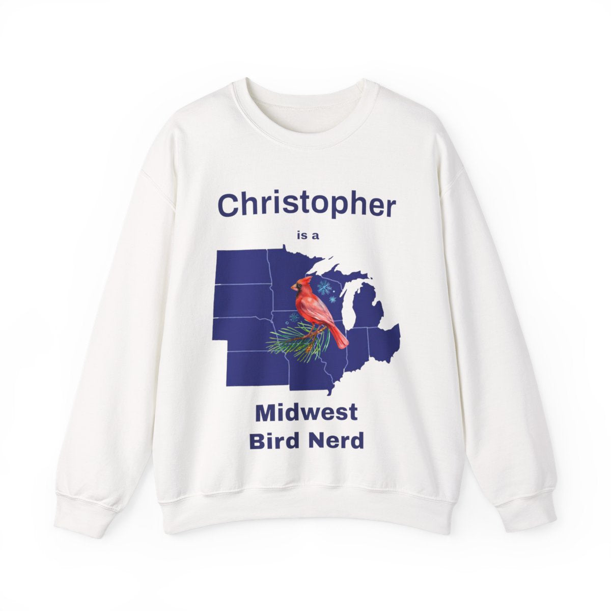 Personalized Midwest Bird Nerd Sweatshirt