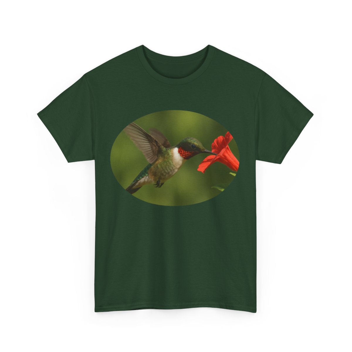 Hummingbird in Oval