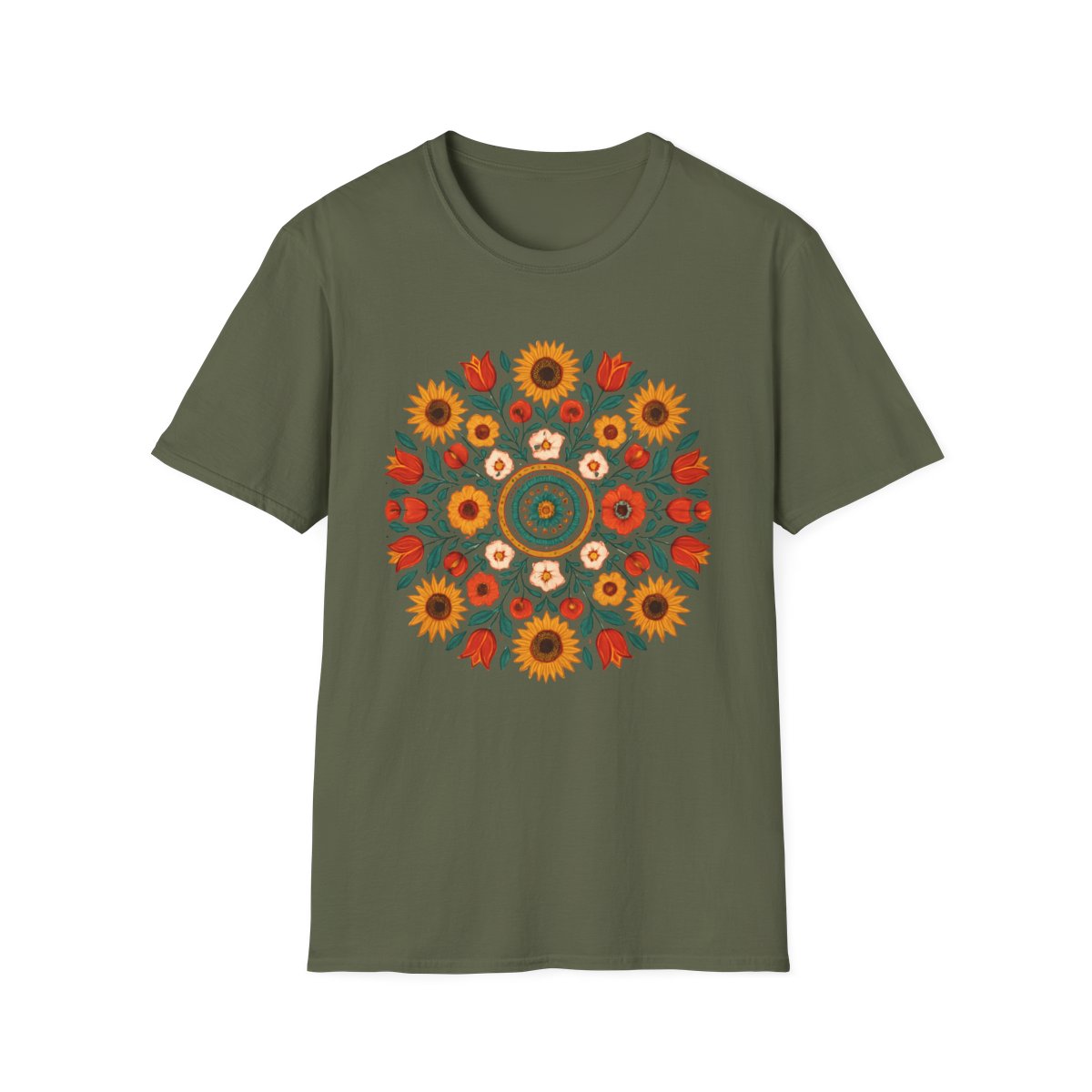Folk Bloom Burst T-shirt