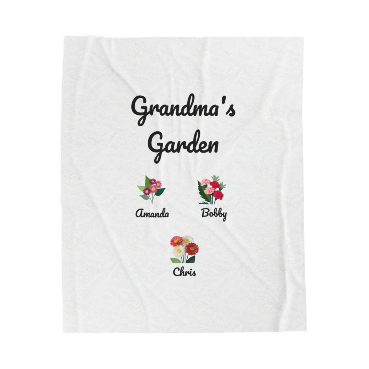Grandma's Garden Plush Blanket