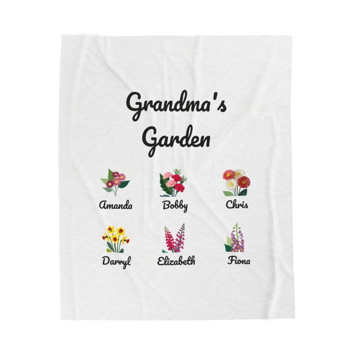 Grandma's Garden Plush Blanket