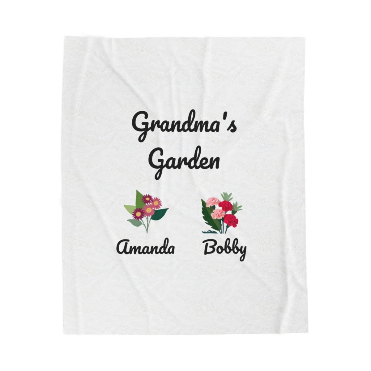 Grandma's Garden Plush Blanket