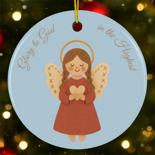 Folk Angel Ornament