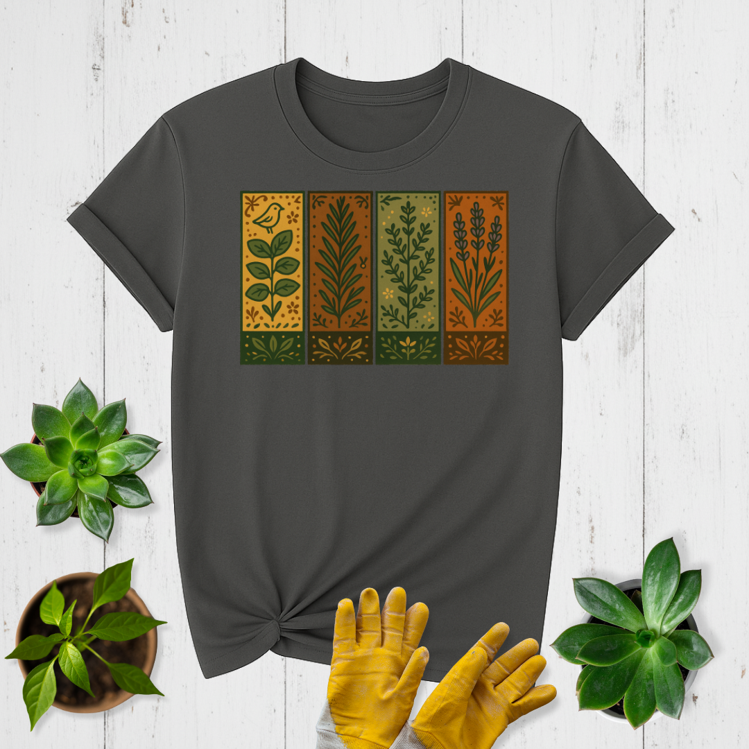Herb Garden Panels T-shirt