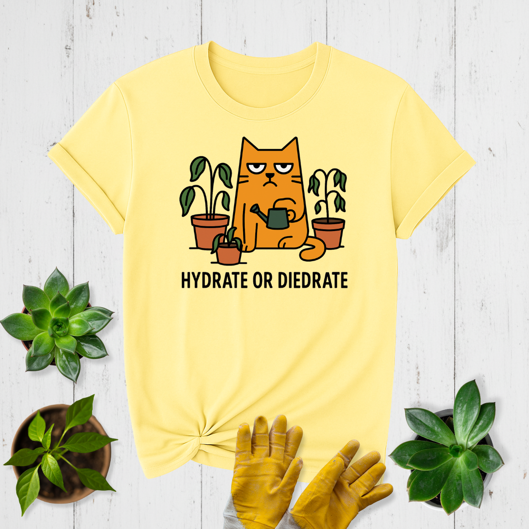 Sir Sproutsalot “Hydrate or Diedrate” T-Shirt