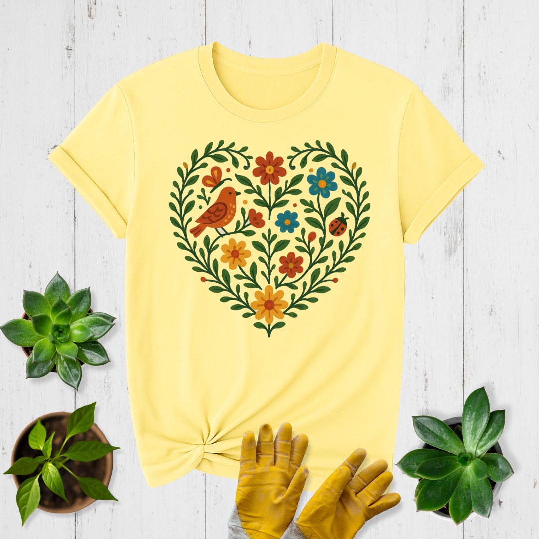 Vine Heart Wreath T-shirt