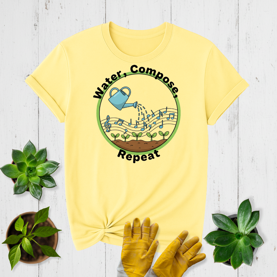 Water, Compose, Repeat T-shirt