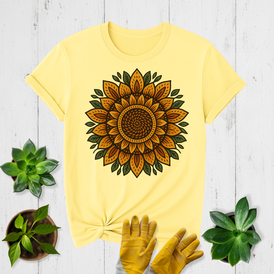Sunflower Mandala T-shirt