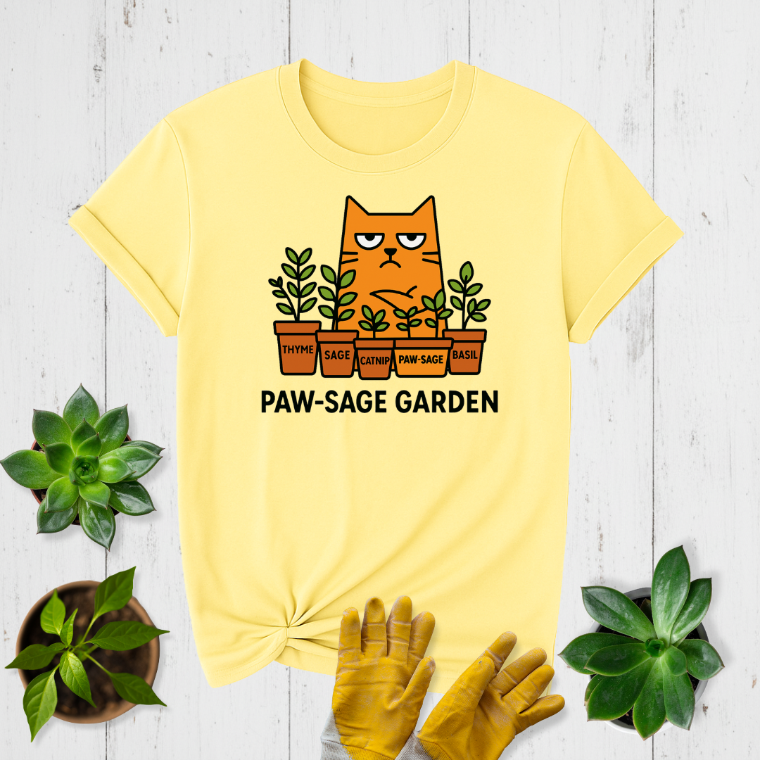 Sir Sproutsalot "Paw-sage Garden" T-shirt