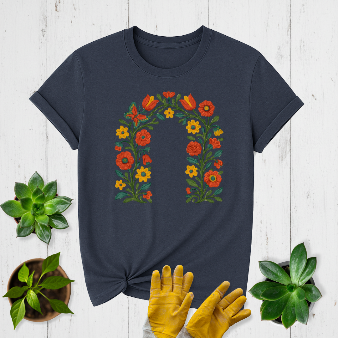 Folk Floral Arch T-shirt