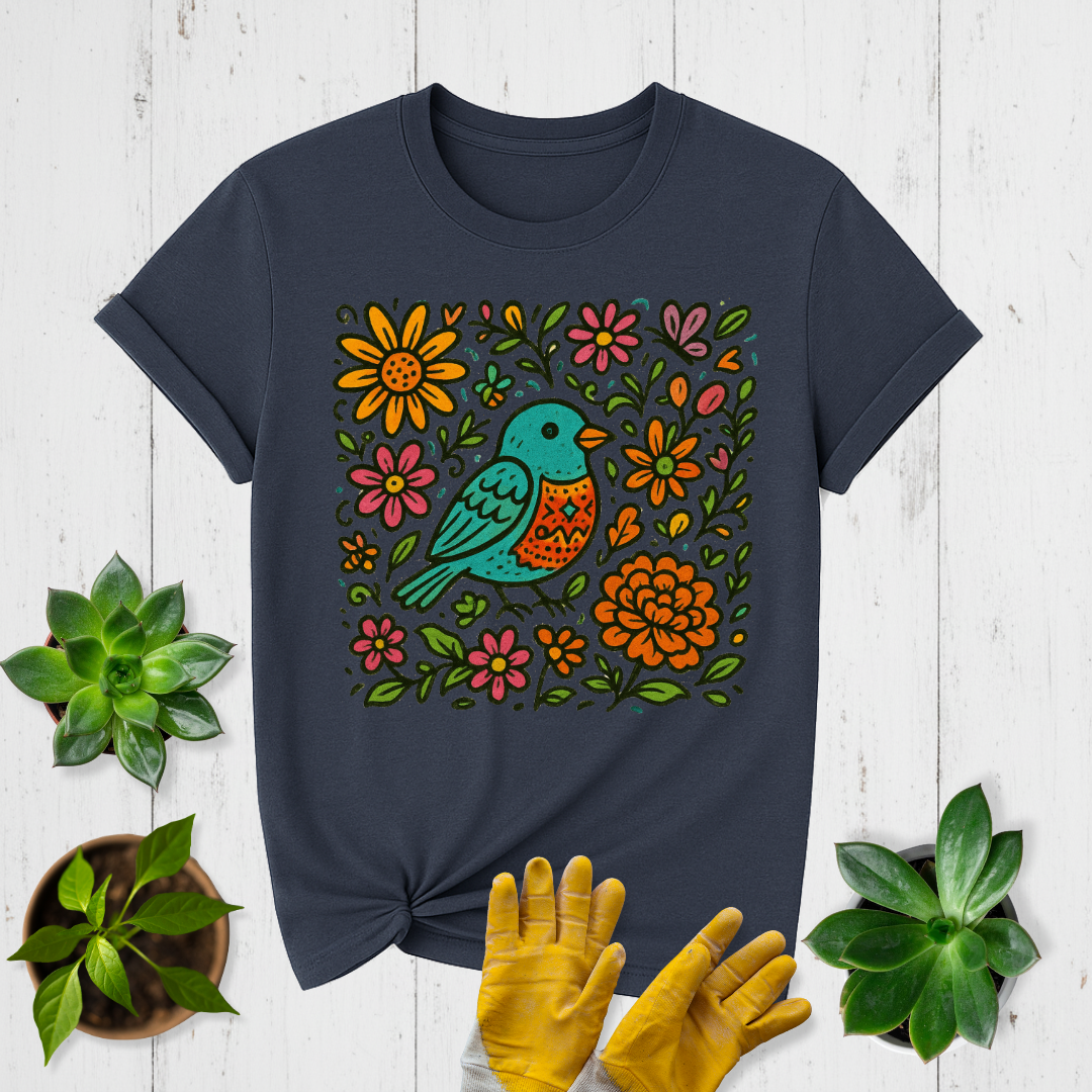 Bird & Blooms T-shirt
