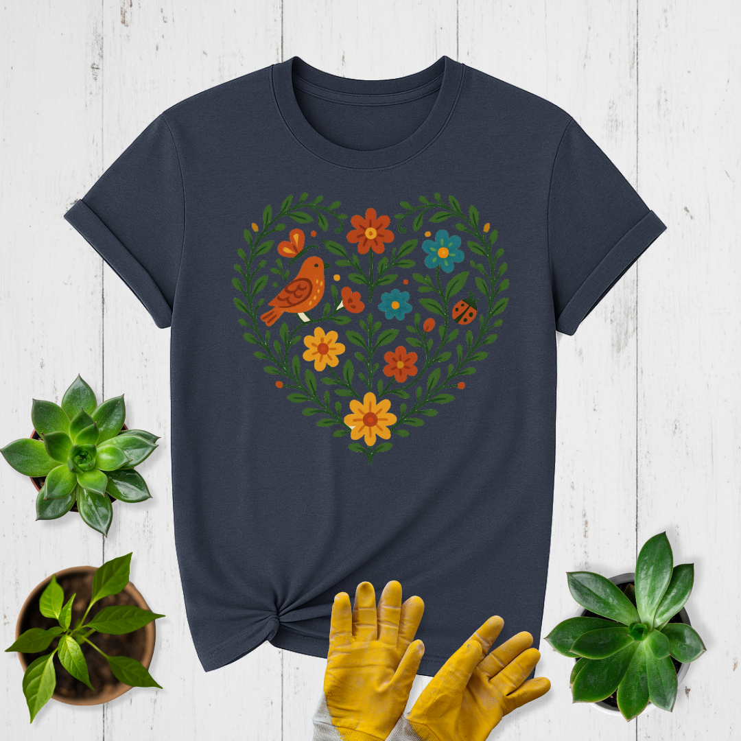 Vine Heart Wreath T-shirt